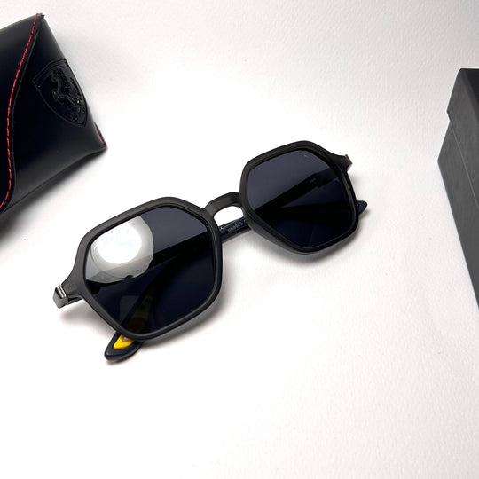 Ray Ban RB8945 Polarized Scuderia Ferrari - Black & Yellow Tips
