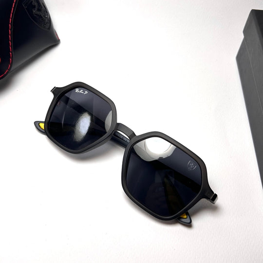 Ray Ban RB8945 Polarized Scuderia Ferrari - Black & Yellow Tips