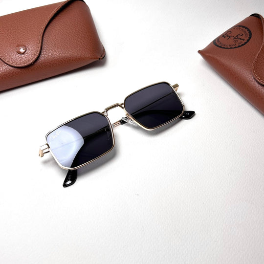 Ray Ban Rectangular - Golden Black