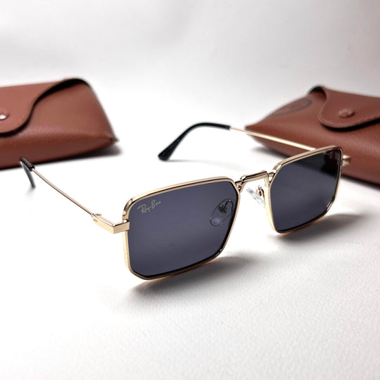 Ray Ban Rectangular - Golden Black