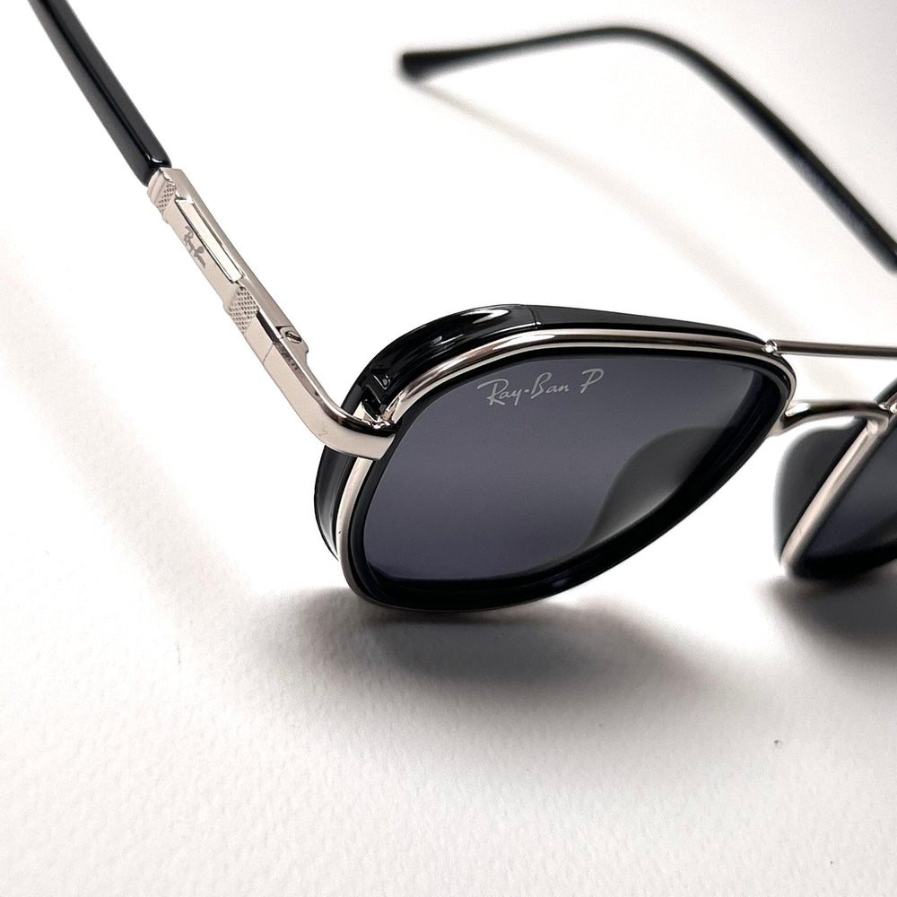 Ray Ban Round Polarized RB24009 - Silver Black