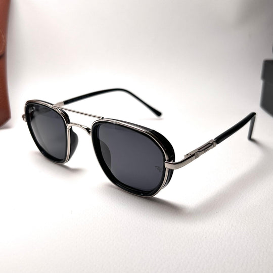 Ray Ban Round Polarized RB24009 - Silver Black