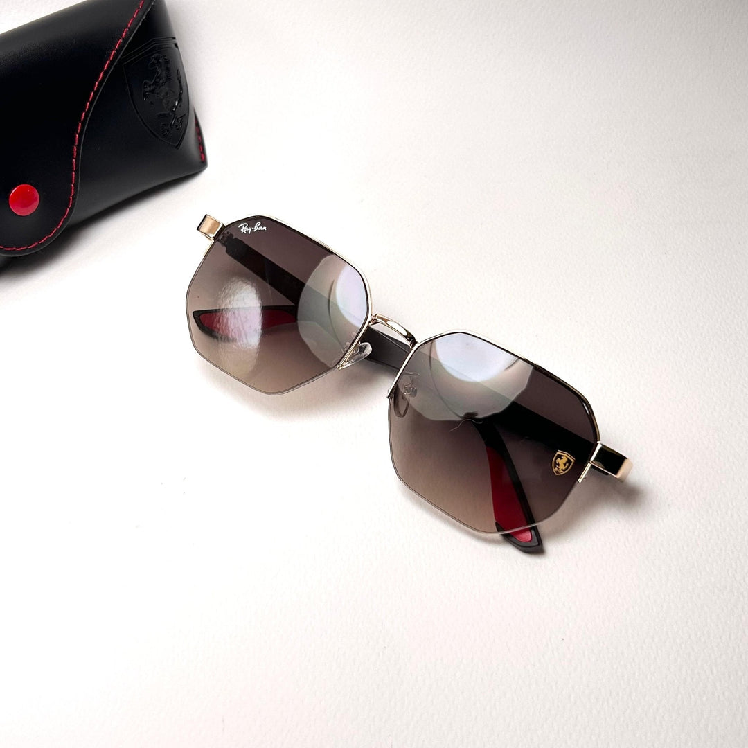 Ray Ban Scuderia Ferrari Geo Flat - Brown