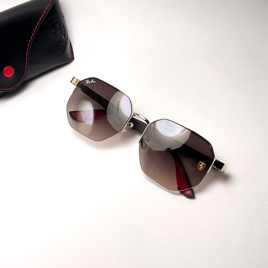 Ray Ban Scuderia Ferrari Geo Flat - Brown