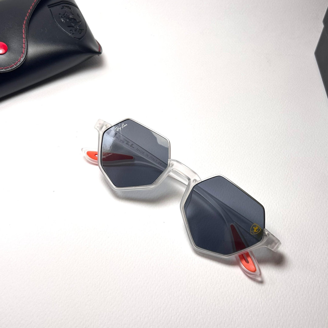 Ray Ban Scuderia Ferrari Irregular - White