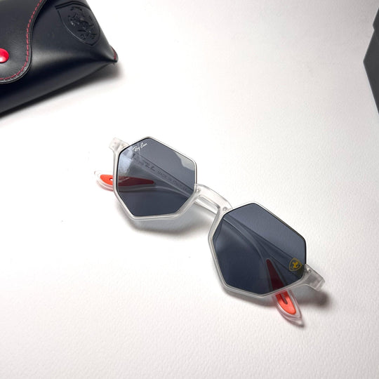 Ray Ban Scuderia Ferrari Irregular - White