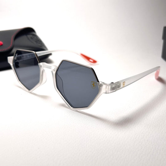 Ray Ban Scuderia Ferrari Irregular - White