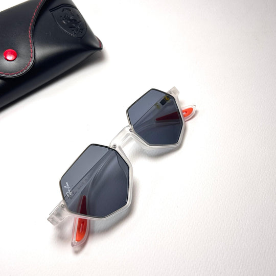 Ray Ban Scuderia Ferrari Irregular - White