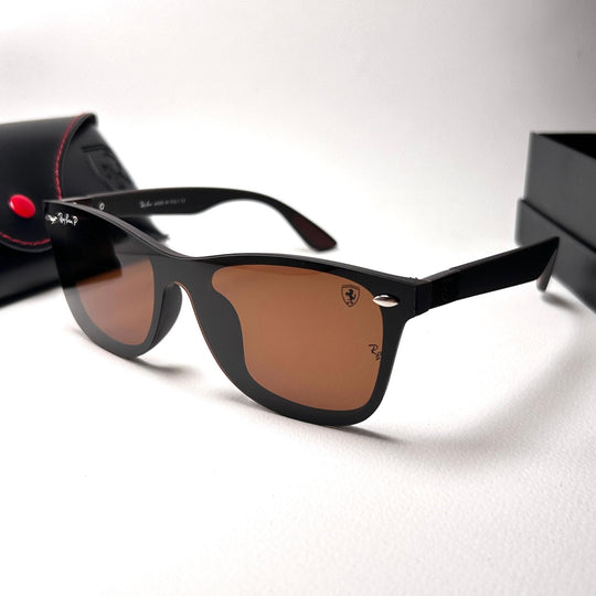 Ray Ban Scuderia Ferrari Wayfarer Polarized Fly Edition - Brown
