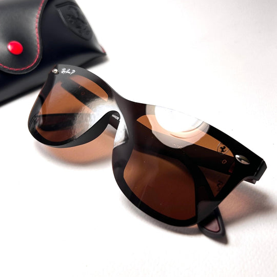 Ray Ban Scuderia Ferrari Wayfarer Polarized Fly Edition - Brown