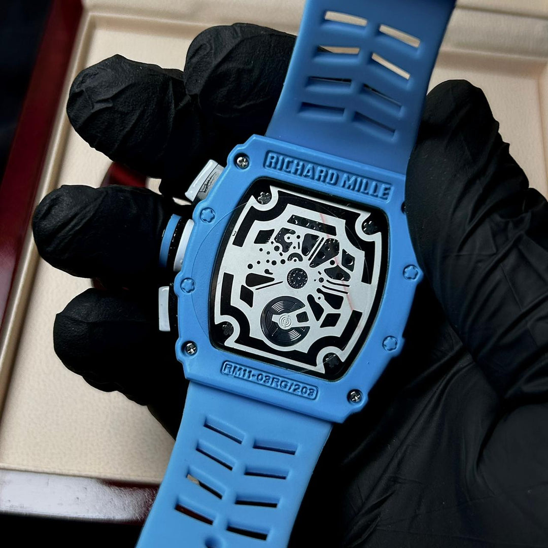 Richard Mille RM 011-03 Chronograph Skeleton – Blue