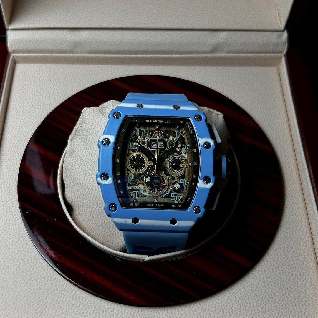 Richard Mille RM 011-03 Chronograph Skeleton – Blue