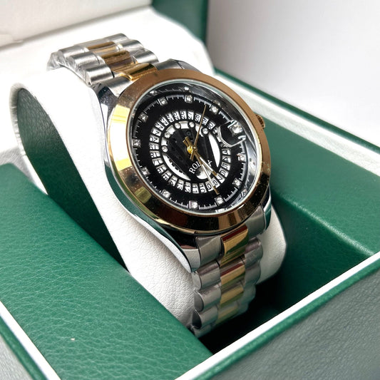 Rolex Date Just Homage - Two-Tone with Calendar Dial