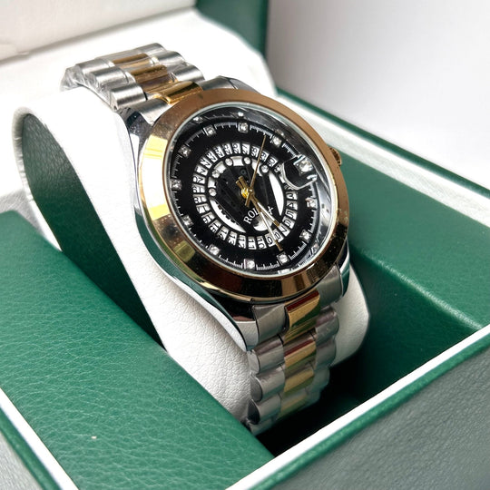 Rolex Date Just Homage - Two-Tone with Calendar Dial