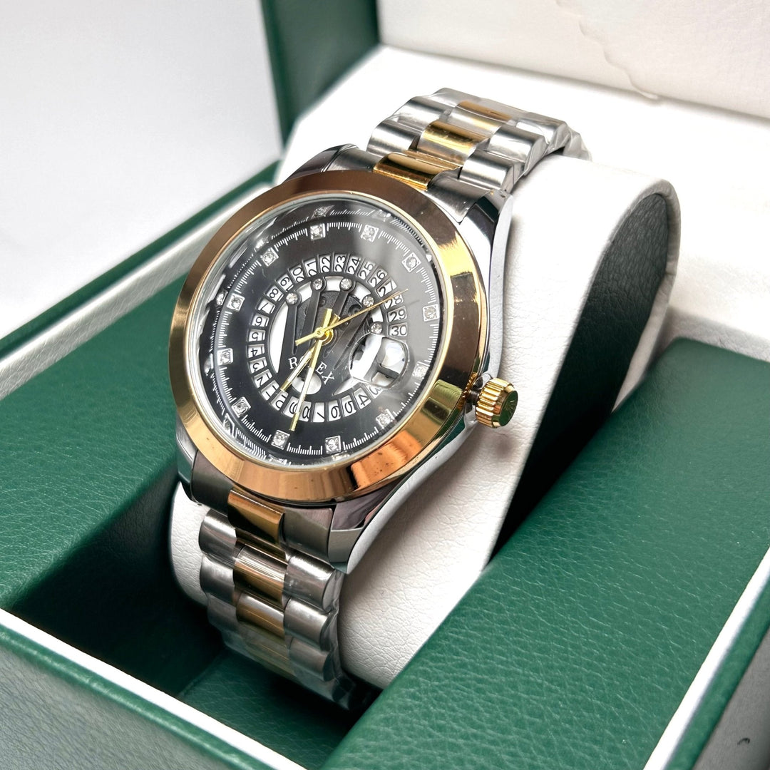 Rolex Date Just Homage - Two-Tone with Calendar Dial