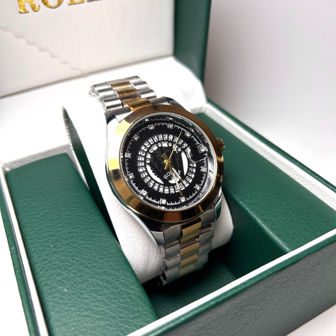 Rolex Date Just Homage - Two-Tone with Calendar Dial