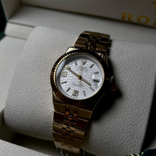 Rolex Datejust 41 Automatic For Her - Golden White