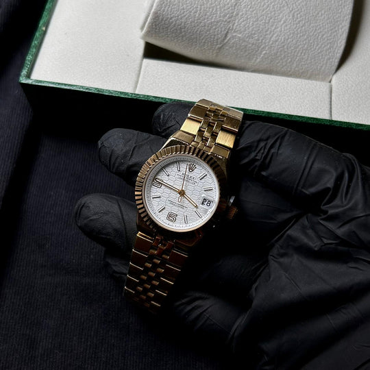 Rolex Datejust 41 Automatic For Her - Golden White