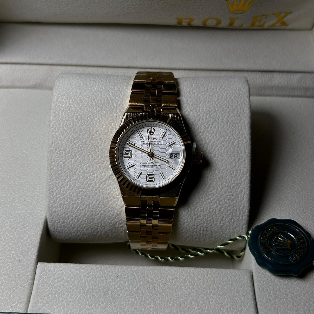 Rolex Datejust 41 Automatic For Her - Golden White