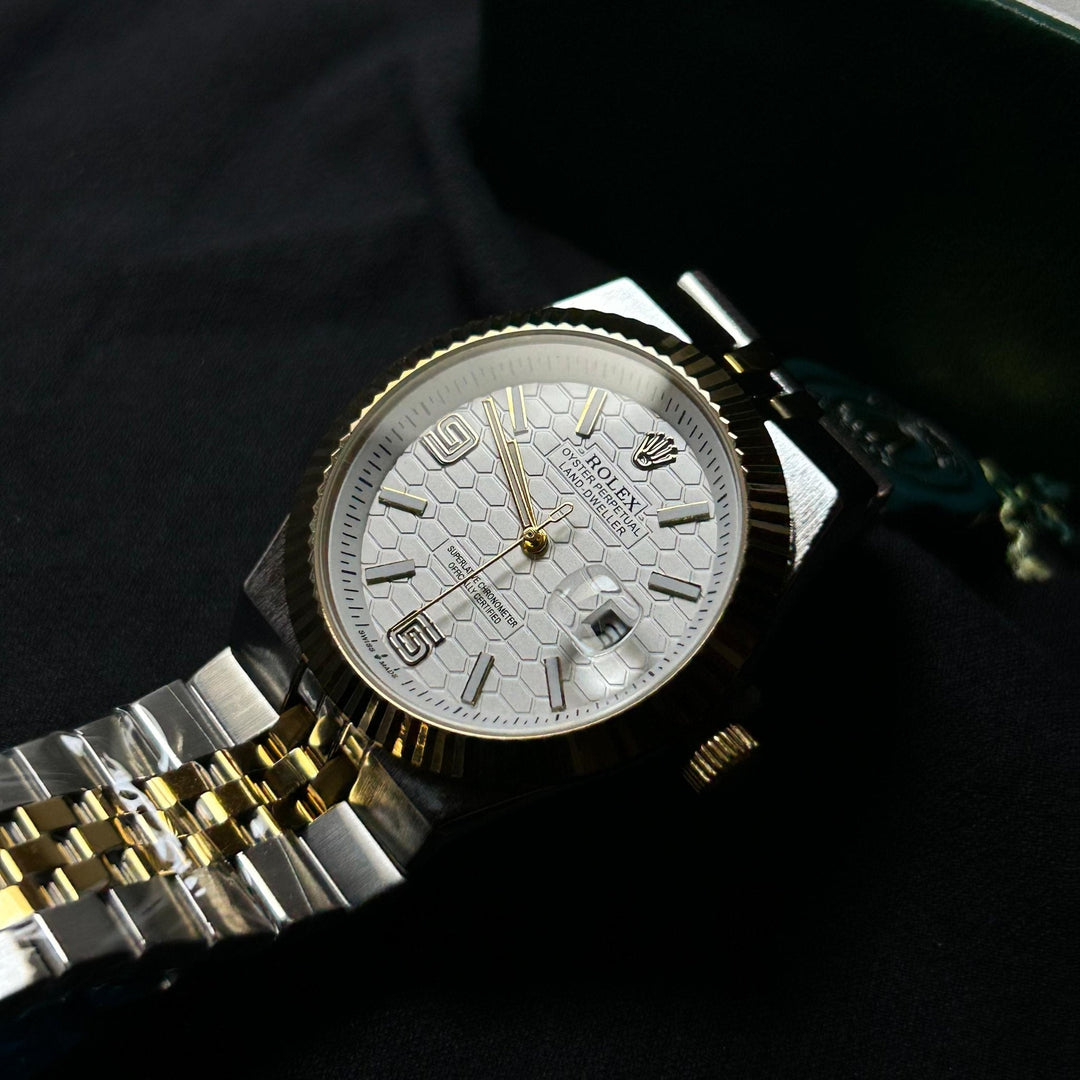 Rolex Datejust 41 Automatic For Him - Two Tone Golden White