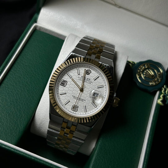 Rolex Datejust 41 Automatic For Him - Two Tone Golden White