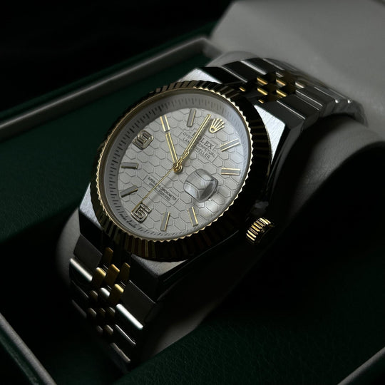 Rolex Datejust 41 Automatic For Him - Two Tone Golden White