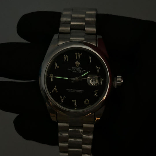 Rolex Datejust Arabic Dial For Him – Silver Gray