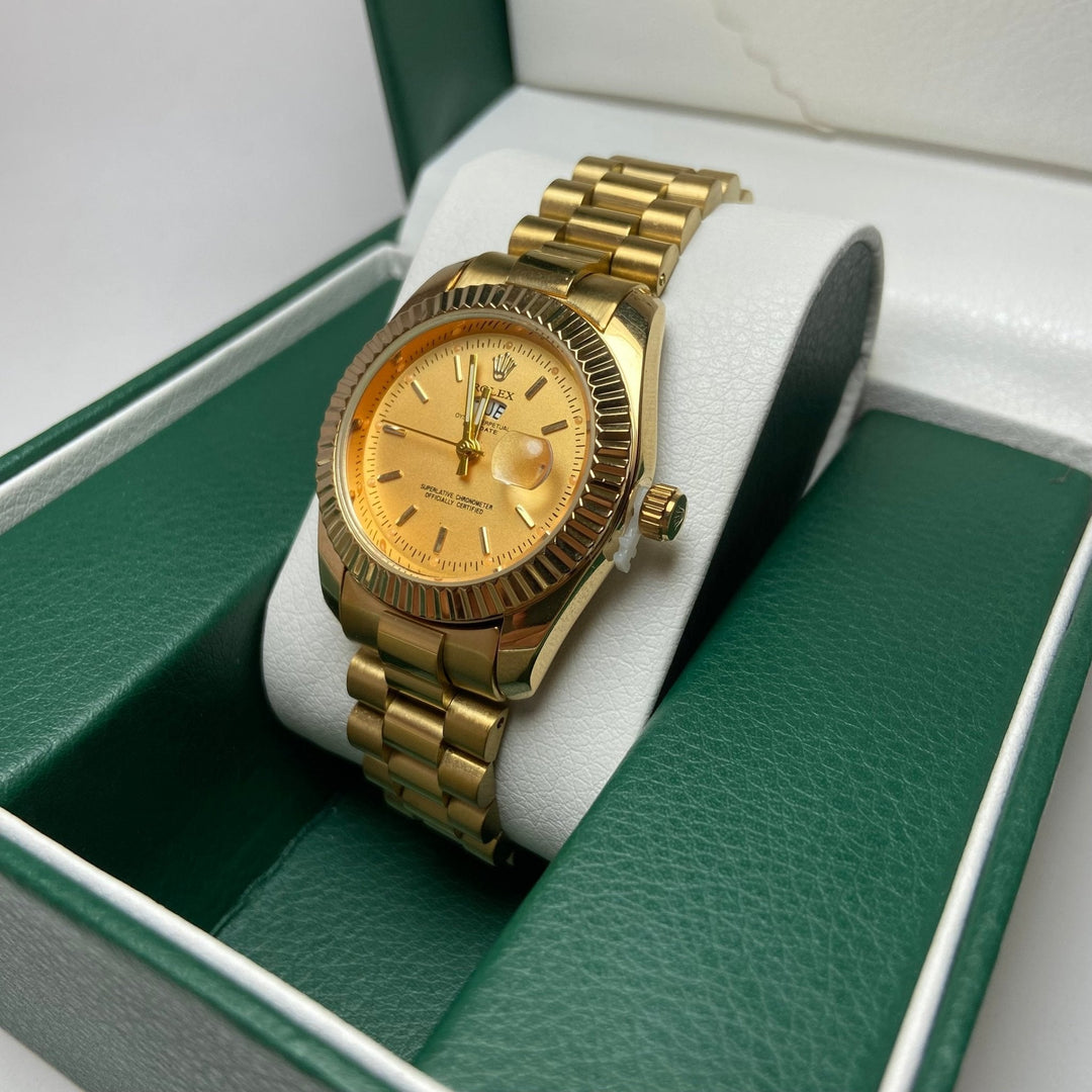 Rolex Day Date For Her - Gold-Tone with Gold Dial