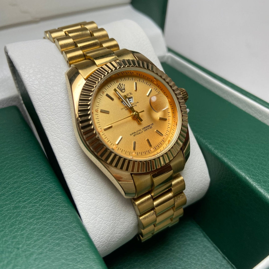 Rolex Day Date For Her - Gold-Tone with Gold Dial