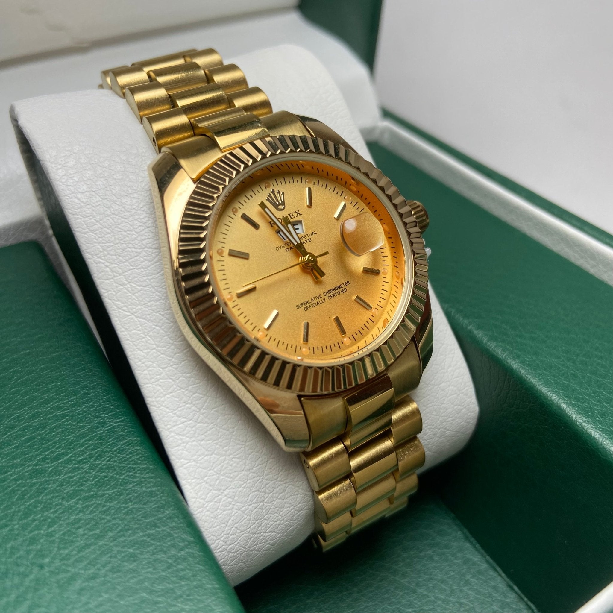 Rolex Day Date For Her - Gold-Tone with Gold Dial