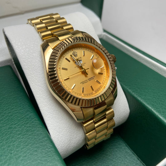 Rolex Day Date For Her - Gold-Tone with Gold Dial