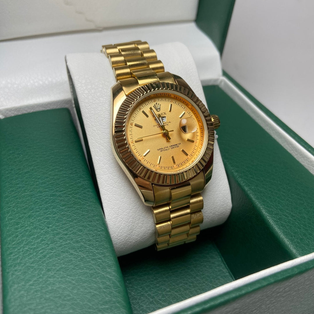 Rolex Day Date For Her - Gold-Tone with Gold Dial