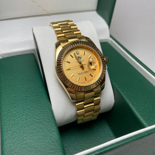 Rolex Day Date For Her - Gold-Tone with Gold Dial