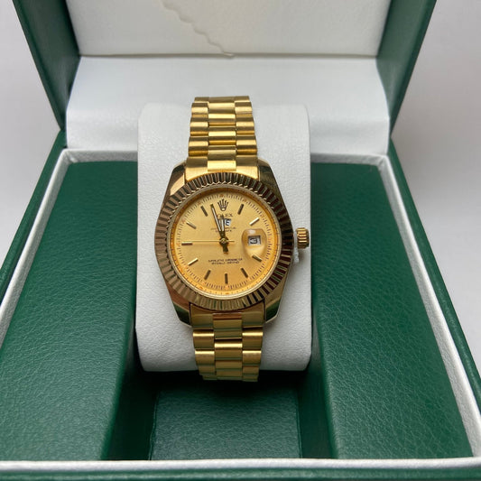 Rolex Day Date For Her - Gold-Tone with Gold Dial