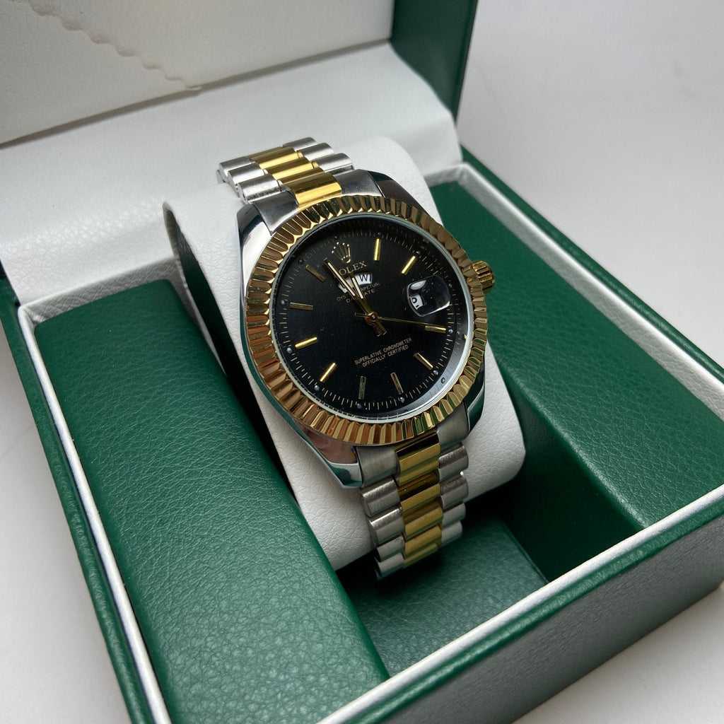 Rolex Day Date For Him - Two-Tone with Black Dial