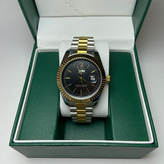Rolex Day Date For Him - Two-Tone with Black Dial