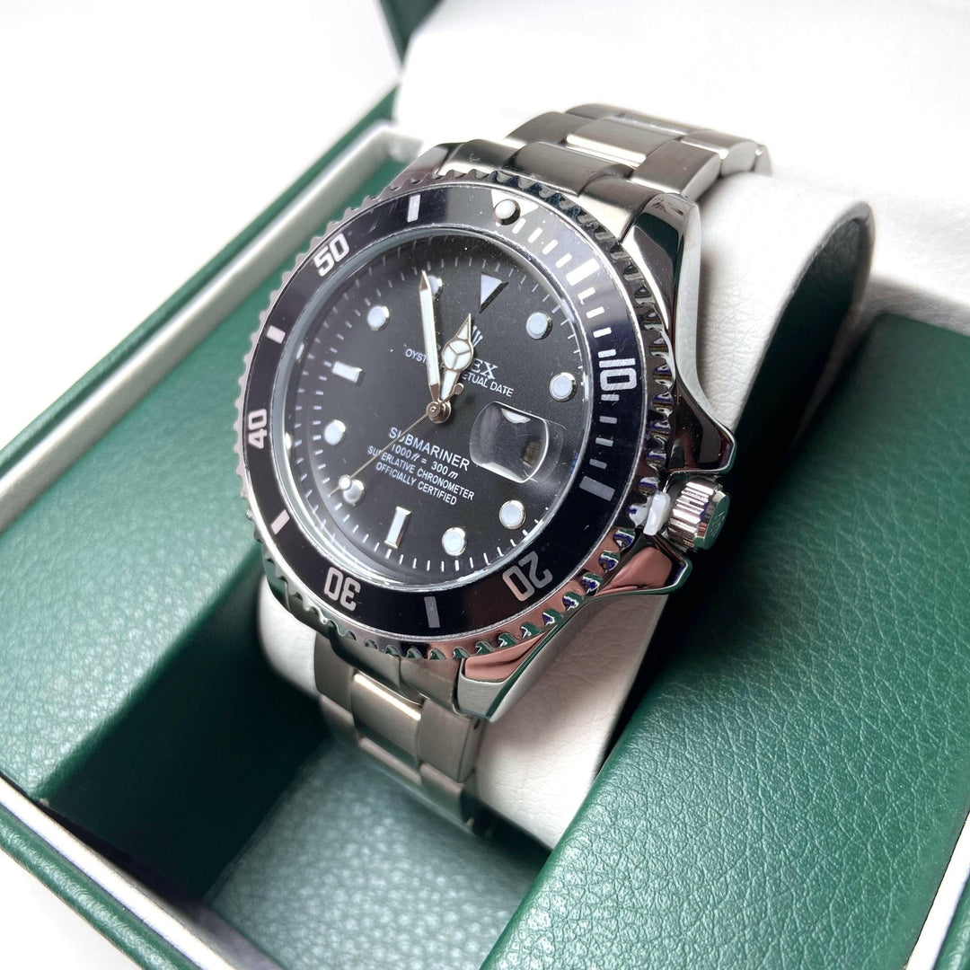 Rolex Submariner For Him - Stainless Steel with Black Dial and Bezel
