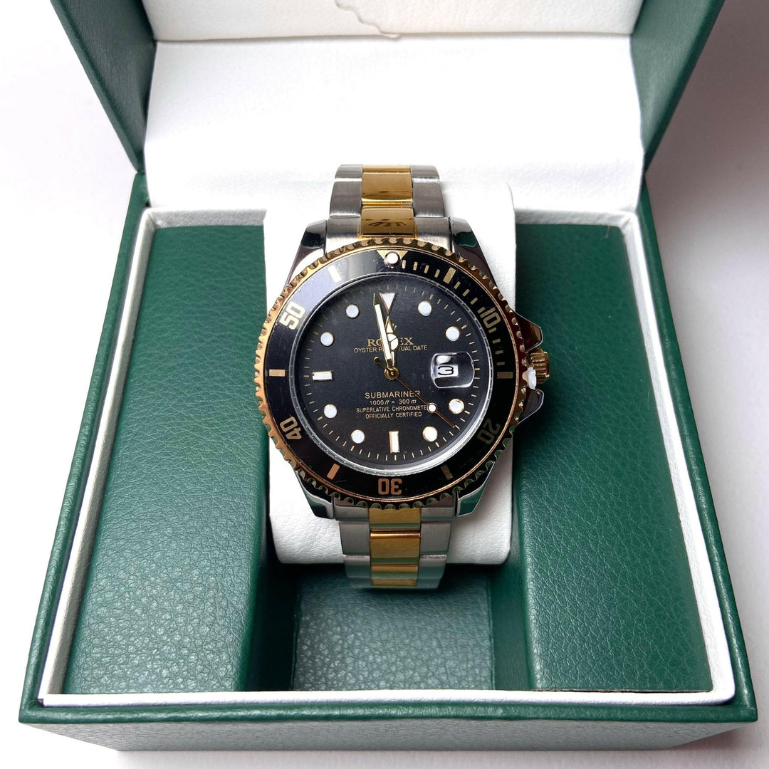 Rolex Submariner For Him - Two-Tone with Black Dial and Bezel