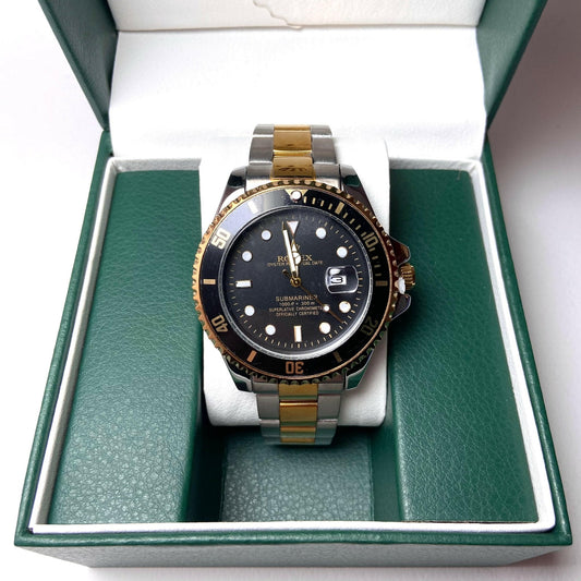 Rolex Submariner For Him - Two-Tone with Black Dial and Bezel