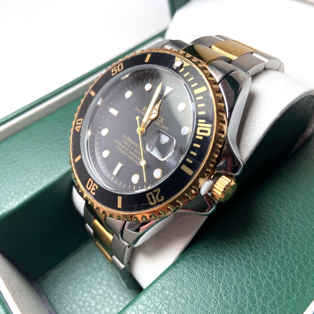 Rolex Submariner For Him - Two-Tone with Black Dial and Bezel