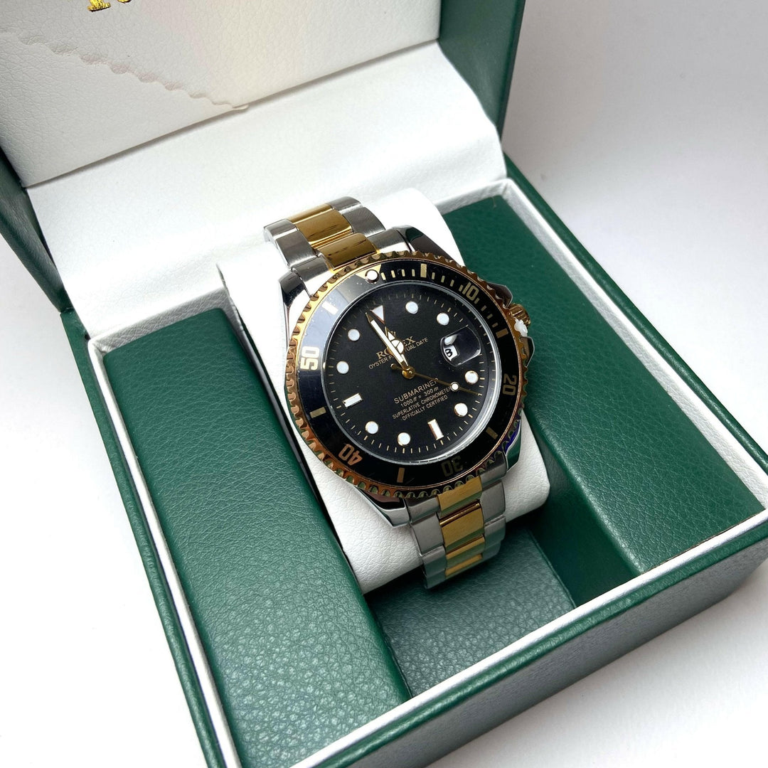 Rolex Submariner For Him - Two-Tone with Black Dial and Bezel