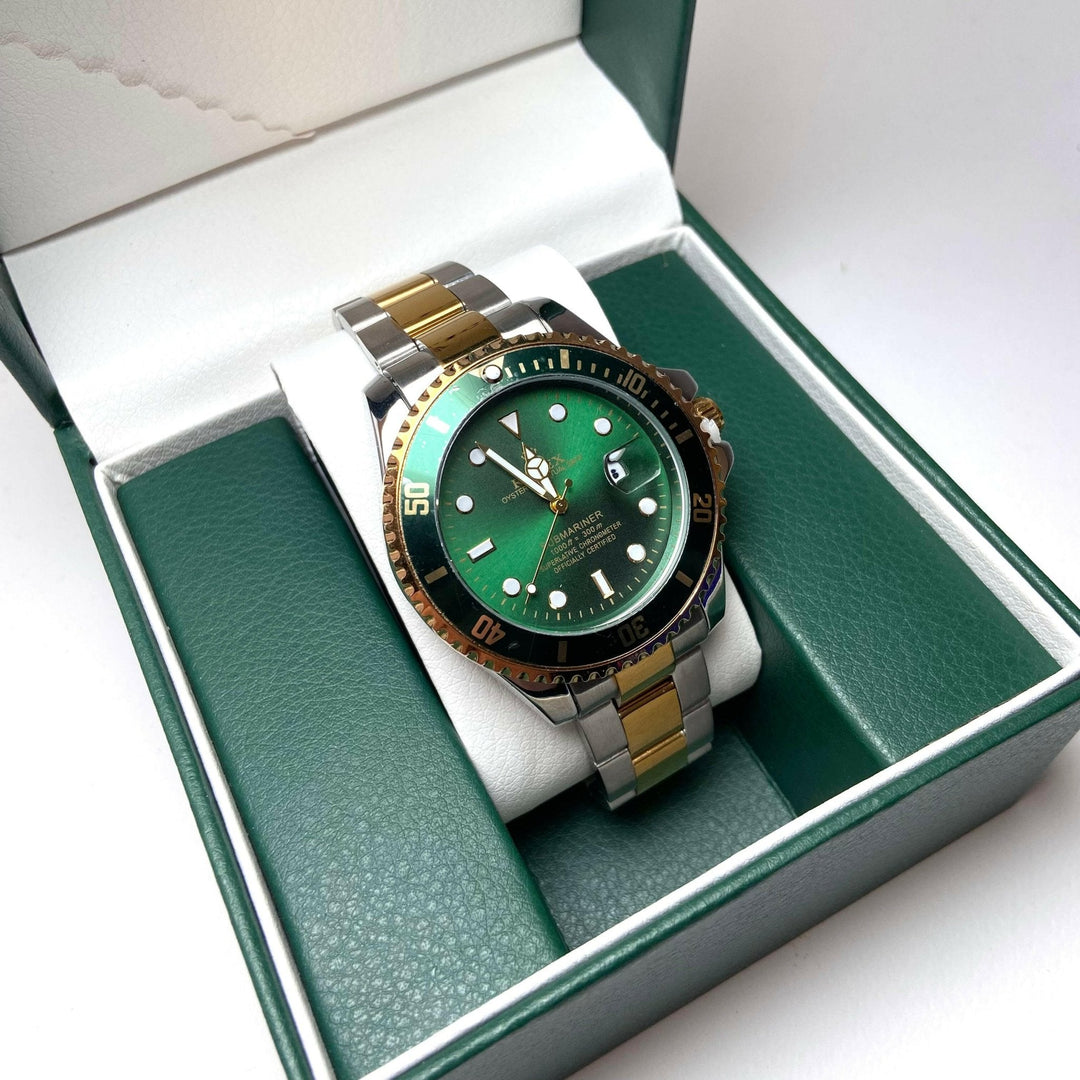 Rolex Submariner For Him - Two-Tone with Green Dial and Bezel