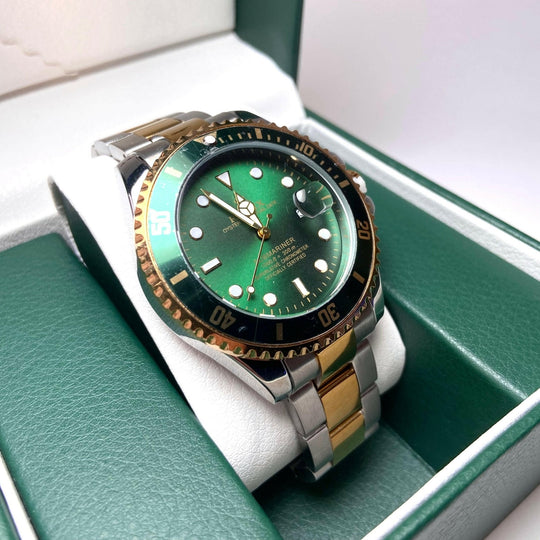 Rolex Submariner For Him - Two-Tone with Green Dial and Bezel