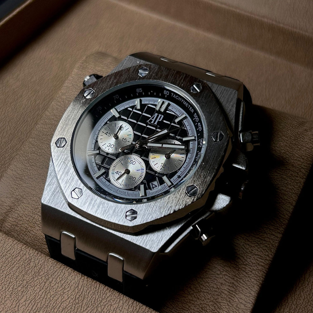 Royal Oak Offshore Chronograph Méga Tapisserie – Silver