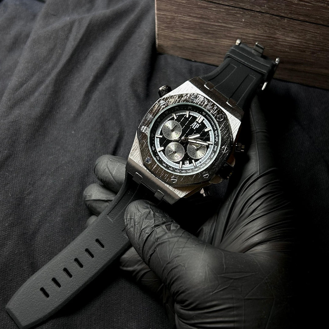 Royal Oak Offshore Chronograph Méga Tapisserie – Silver