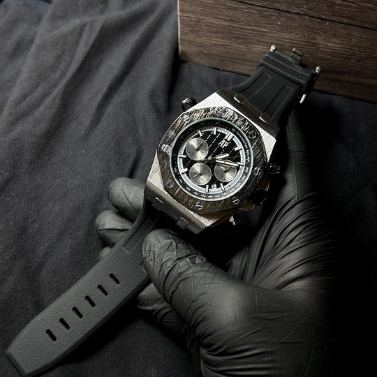 Royal Oak Offshore Chronograph Méga Tapisserie – Silver