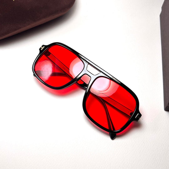 Tom Ford Falconer - Black Red