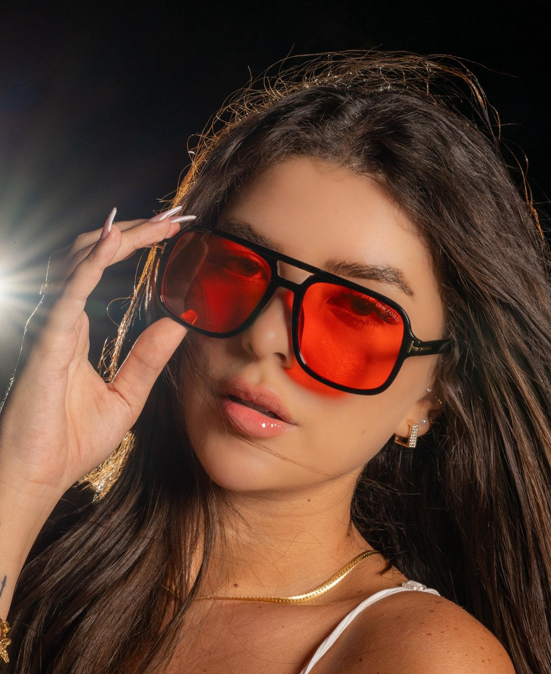 Tom Ford Falconer - Black Red