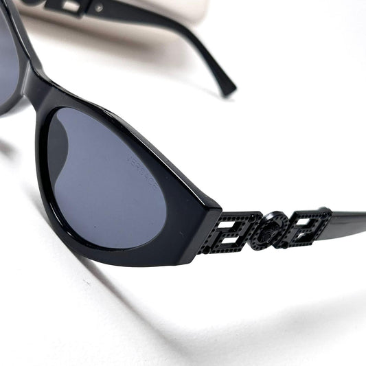 Versace Greca Cat Eye - Full Black